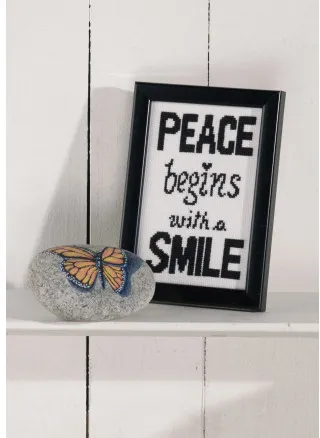 Permin Aida Peace broderikit 9x14cm