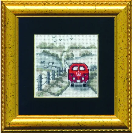 Permin broderikit VW 11x11cm