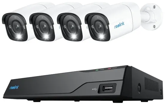 REOLINK NVS8-12MB4 - NVR + kamera(s) - trådbundet (Ethernet 10Base-T/100Base-T) - AC-driven PoE